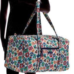 Vera Bradley 'Cuban Stamp' Print Large Duffel Bag